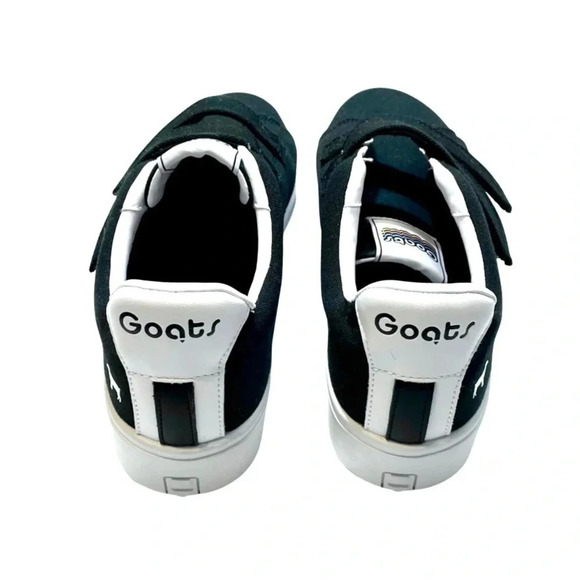 NWT GOATS 305 Canvas White Leather Platform Sneakers - Picture 3 of 6